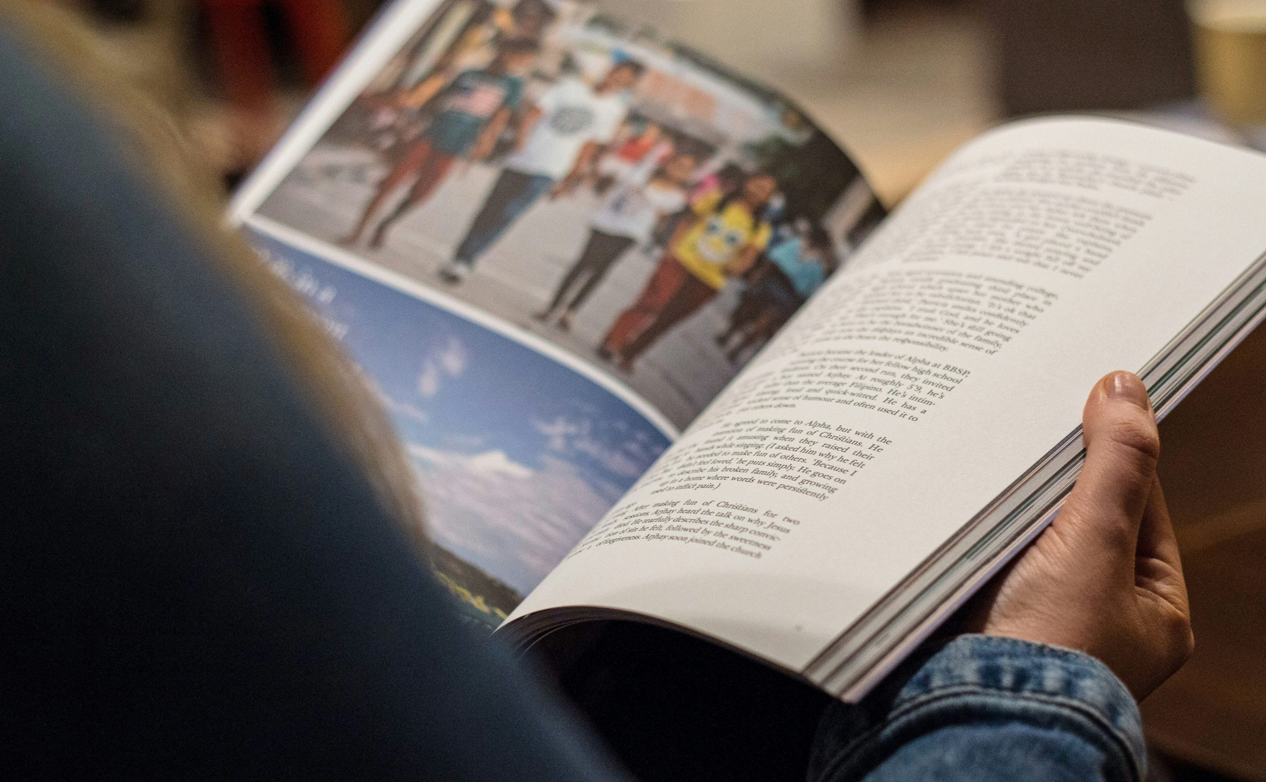 An open magazine